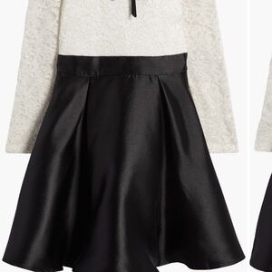 Black and Ivory bow dress